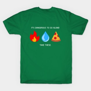 Coolmath Games - Fire Water Pizza T-Shirt